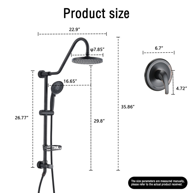 PROOX Complete Shower System with Roughin Valve & Reviews Wayfair